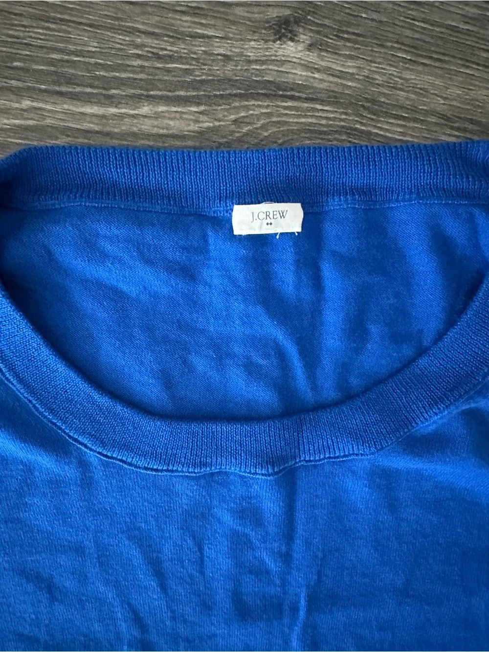 J. Crew Women's Cobalt Scoopneck 3/4 Sleeve Sweater